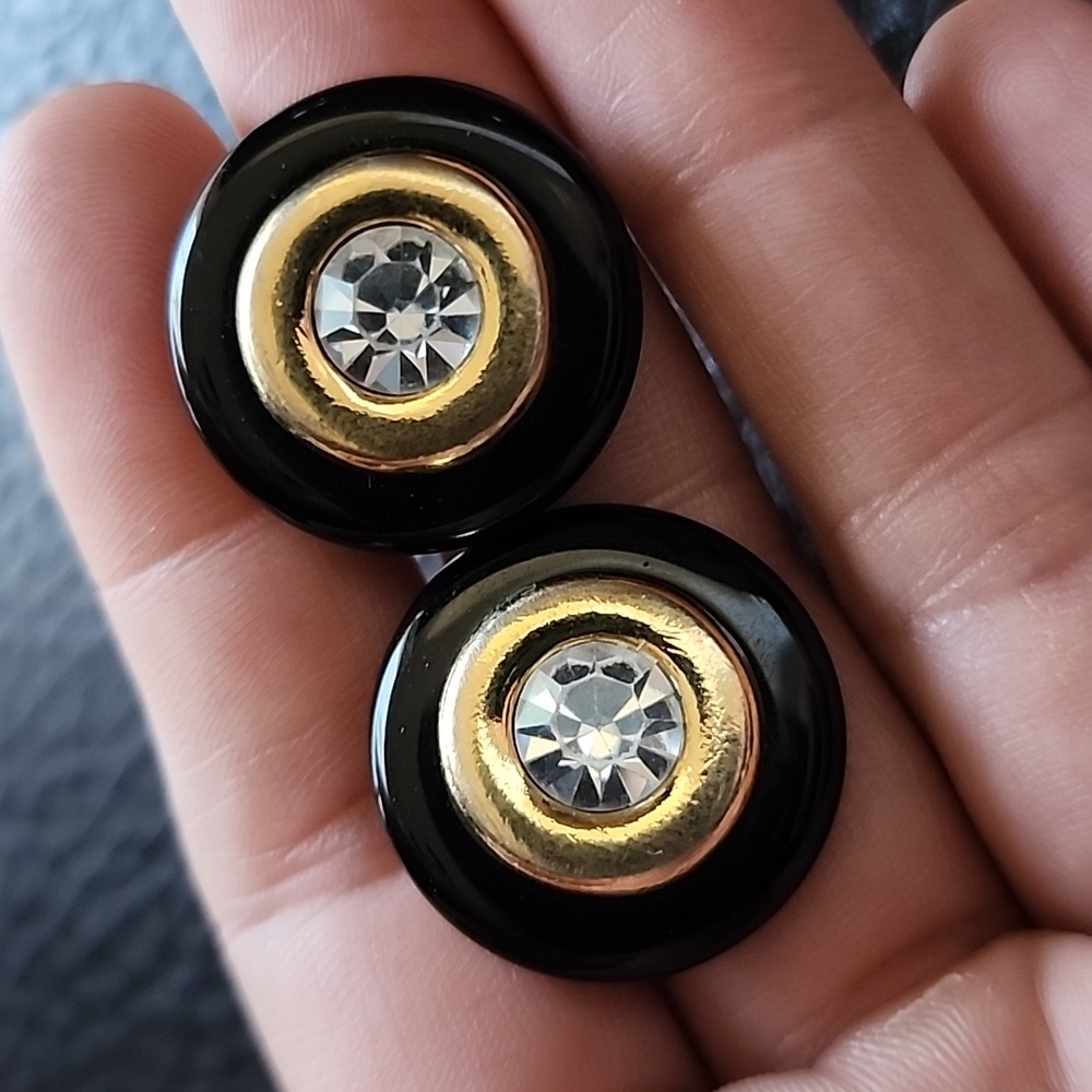 Vtg Kenneth Jay Lane For Avon Clip On Earrings - image 2